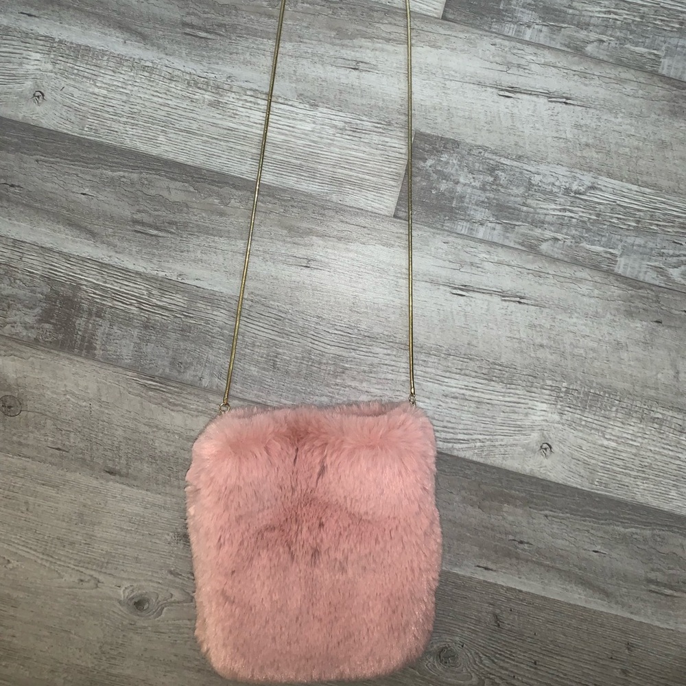 Faux fur crossbody